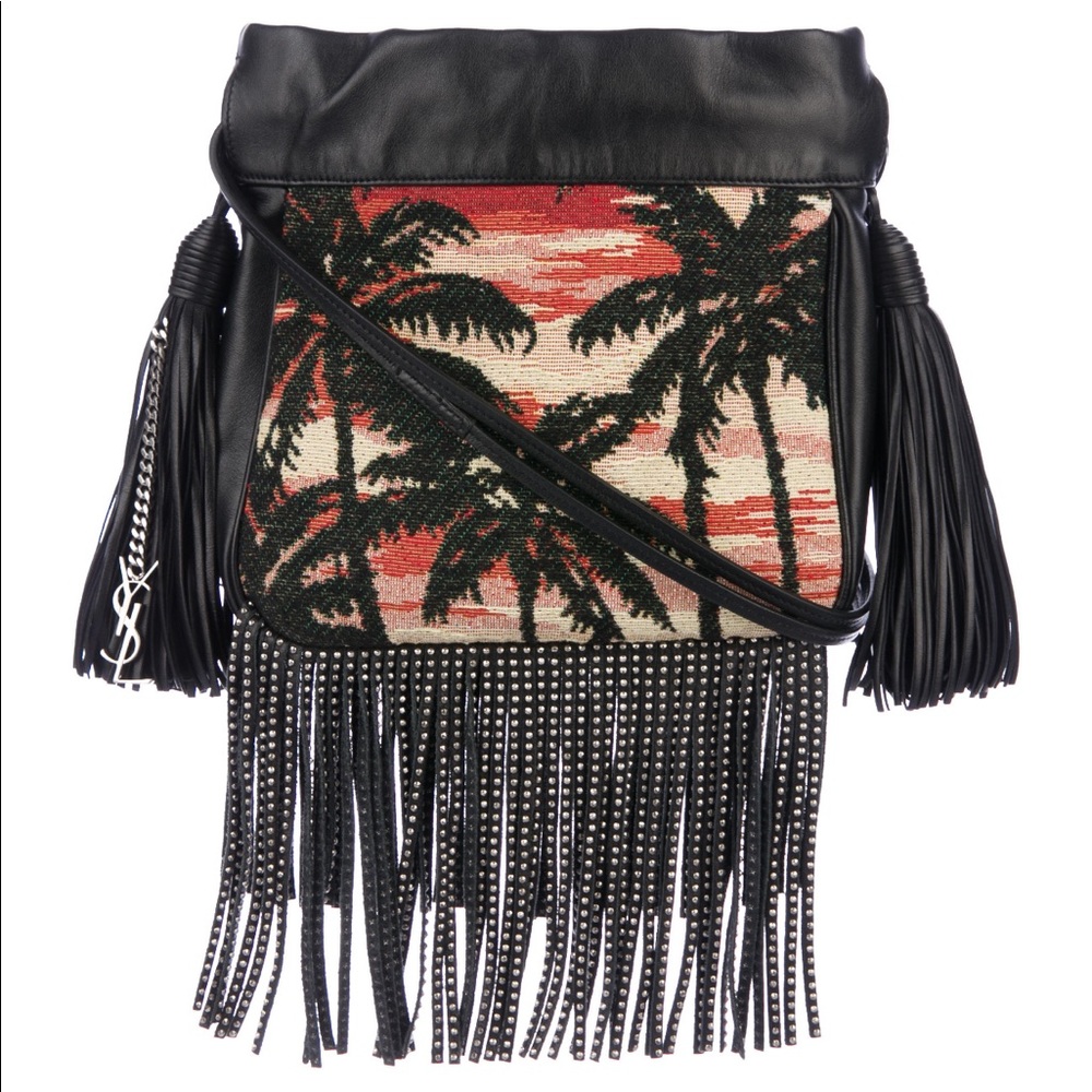 Saint Laurent Helena sunset fringe crossbody